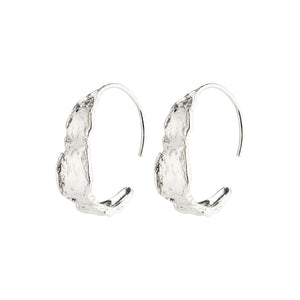 Pilgrim Compass Earrings, Silver