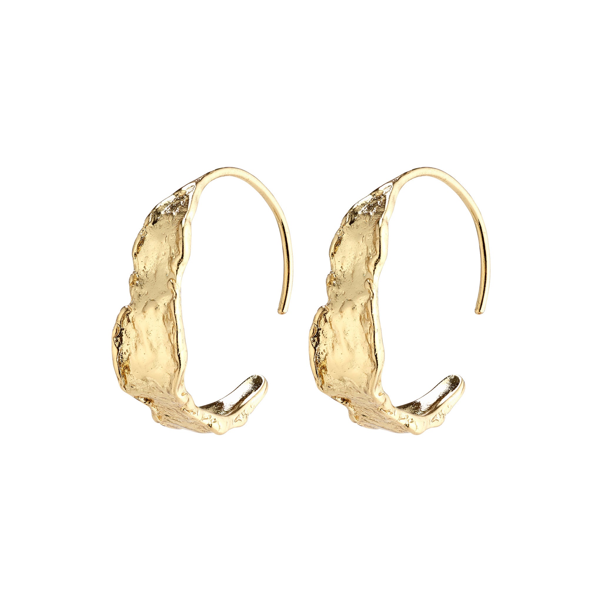 Pilgrim Compass Earrings, Gold
