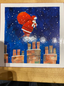 Santa's Christmas Eve Box of 12 Cards