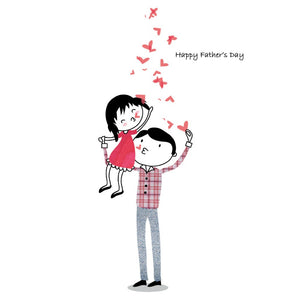 Happy Father's Day Hearts Card