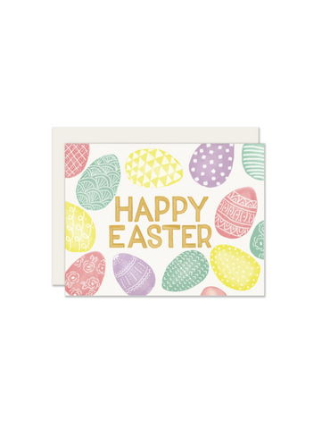 Happy Easter Eggs Card