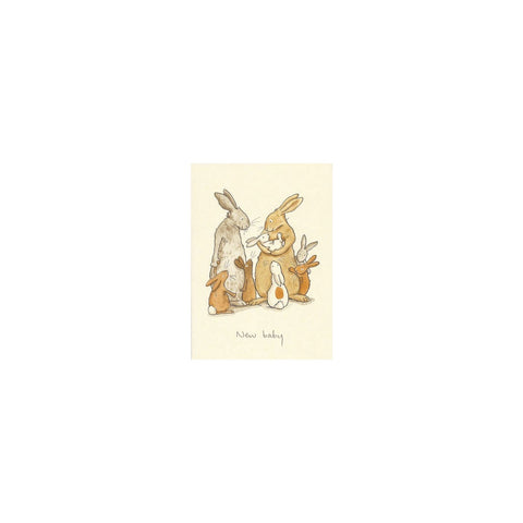 Bunnies New Baby Card