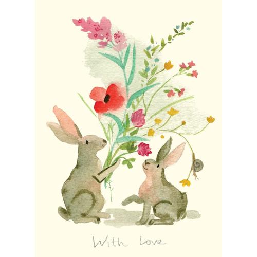 With Love Bunny Card